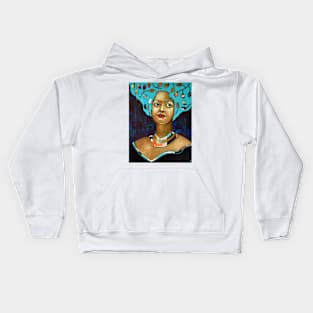 Reflection - portrait of a woman Kids Hoodie